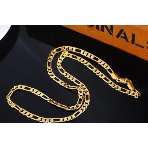Fashion Silver /Gold Figaro Chain kolye 45/50/55/60/65/70/75CM Curb Necklaces for Men Women Long Chain Necklaces collar hombre