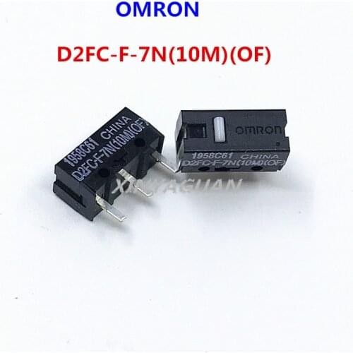 OMRON Mouse Micro Switch D2FC-F-7N(10M)(OF) button suitable for 20M 50M Steelseries Sensei310 Logitech G102 GPRO G302 mouse 2pcs
