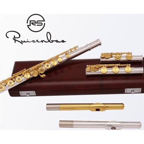 New French keys Flute Italian Pads C&B&Flat B foot Professional 2 FOOT&head CONCERT FLUTE