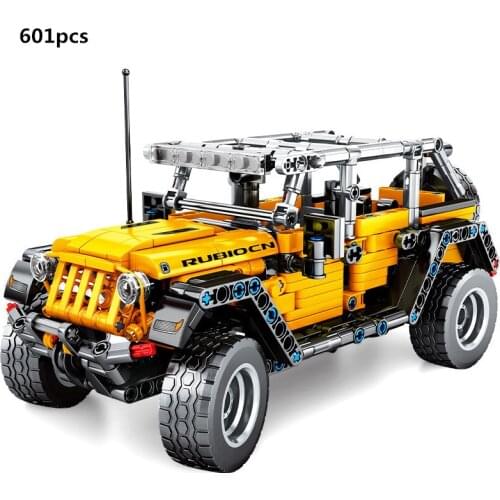 NEW High-Tech Famous Off-Roader Wrangler Building Blocks Set Bricks MOC Off-Road Car Rubicon Model Kit Toys For Children Gifts