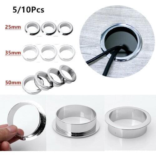 Plastic Computer Dest Cable Outlet Grommet Plug Cap Desktop PC Cable Holder Cabinet Vent Hole Furniture Decorative Hardware