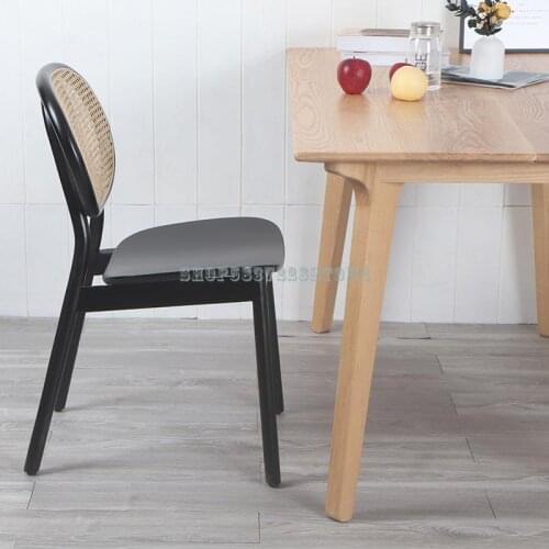 Nordic Rattan Chair Dining Table Household Middle Ancient Living Room