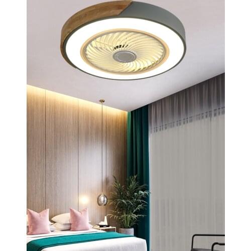 Ultra-thin ceiling lamp with electric fan lamp living room bedroom dining room ceiling fan lamp modernNordic lamp fan chandelier