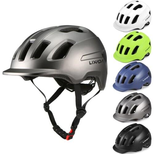 Lixada MTB Cycling Bicycle Helmet with Sun Visor Ultralight Adjustable Bike Helmet Men Women Sports Outdoor Safety Helmet cap