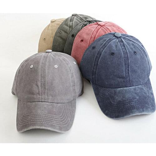 Vintage Ladies Ponytail Baseball Cap Summer Adjustable Women Baseball Cap Sun Sport Solid Hat