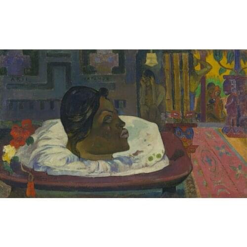 High quality Oil painting Canvas Reproductions The Royal End (1892) by Paul Gauguin hand painted