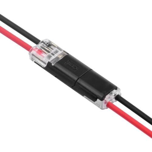 10pcs 2 Pin Pluggable Scotch Lock Wire Connector 22-20AWG Quick Splice Terminal cable clamp Terminal Block 2 Way for led strip