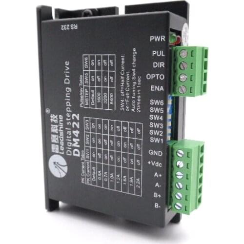 100% ORIGINAL Leadshine 2-phase DM422 Digital Drives work 24-40VDC/out 2.2A Fit Stepper motor