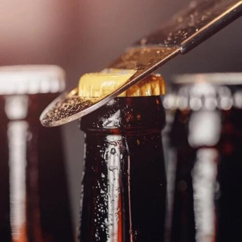 100Pcs Bottle Caps Sturdy Construction Anti-deform Tinplate Mini Beer Drinks Caps for Home Bar Tools Barware