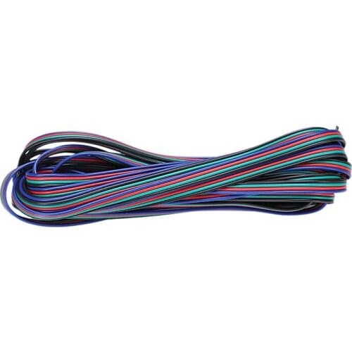 5M 4-Pin RGB LED Extension Wire Connector Cable Cord For 3528 5050 RGB Strip (Color: Blue)