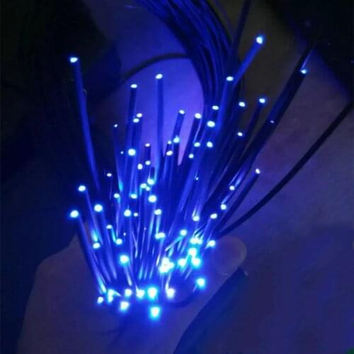 700M 1.5mm(inner Dia.) Black PMMA Plastic end glow Flexible Fiber Optic cable f/Light Engine Driver Home Hotel car ceiling decor