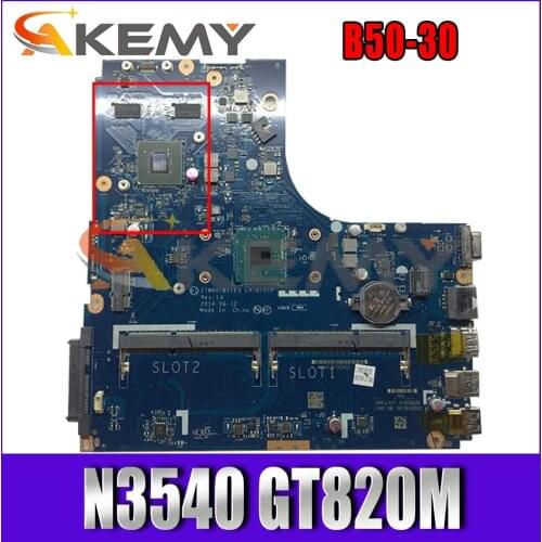 Akemy ZIWB0/B1/E0 LA-B101P Is Suitable For Lenovo B50-30 Laptop Motherboard CPU N3540 GT820M (without fingerprint) 100% Test