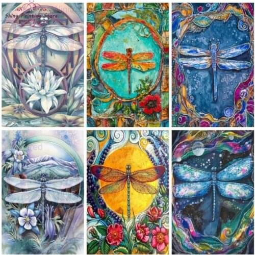 Diamond Painting Full Square/Round Cross Stitch Dragonfly Diamond Art Embroidery Mosaic Sale Hobby Gift Bead Abstract Picture Ki
