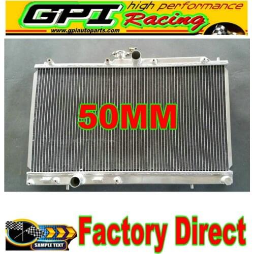 50mm Aluminum radiator for Mitsubishi Lancer EVO7 EVO8 EVO9 EVO 7 8 9 2001-2007 02 MT