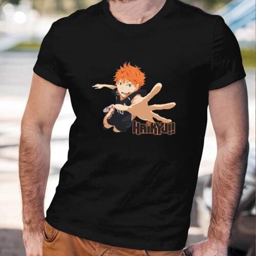 Anime Oya Oya Oya Haikyuu TShirt Men Summer Hot Sale Clothes Bokuto and Kuroo Fashion Printed Tee Fly High Typography Tops Male