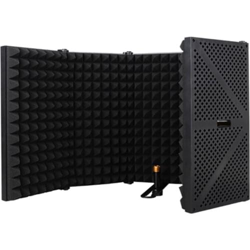 Microphone Isolation Shield Professional Absorbing Foam Panel Filter Vocal Foldable Recording Microphone Sound Shield