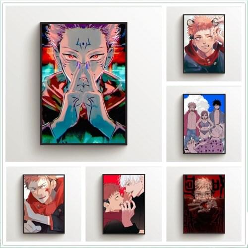 WTQ Canvas Painting Jujutsu Kaisen Itadori Yuuji Satoru Gojou Anime Posters Wall Decor Wall Art Picture Decoration Home Decor