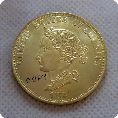 COPY REPLICA USA 1874 Bickford $10.00 Or Eagle Patterns COPY COIN FREE SHIPPING