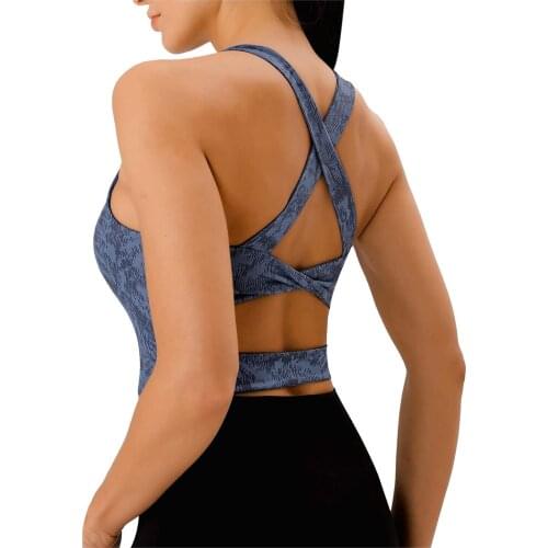 Posture Corrector Lift Up Bra Women New Cross Back Bra Women Sports Bras Padded Workout Tank Tops Medium Support Crop Top