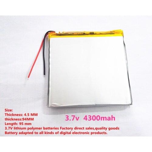 Best battery brand 1PCS tablet battery 459495 Size 4.1 * 95 * 93 Tablet PC built batteries 4300mah