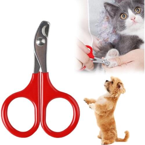 Small Pet Nail Clipper Cat Nail Trimmer Stainless Steel Fenic Dog Scissors Pet Grooming Shears Nail Supplies For Animal Claw