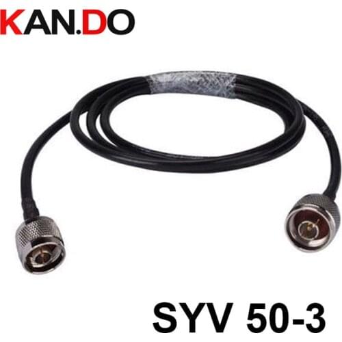 Lower loss copper cable 5-50M 50-3 copper Coaxial Cable 3G 4G 50Ohm CATV transmission FEEDER cable connector included