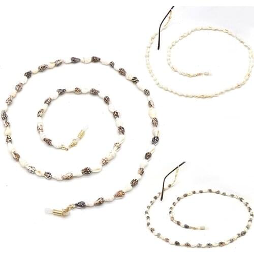 Fashion Necklace Eyeglass String LanyardConch Shell Reading Glasses Chain Sunglasses Eyewears Cord Holder Neck Strap Rope