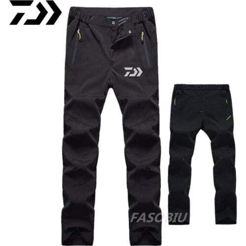2020 New Summer Autumn Men DAIWA Fishing Clothing Outdoor Breathable Quick Dry Hiking Fishing Pants Men Loose Big Size Pants