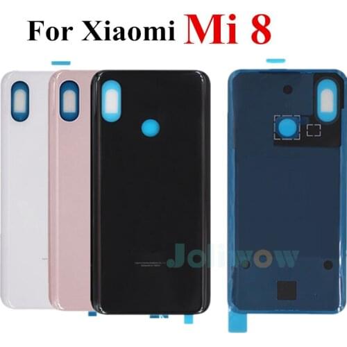 New For Xiaomi mi 8 mi8 Back Glass Battery Cover Rear Door Housing Case Cover mi 8 Replacement For xiaomi mi 8 cover