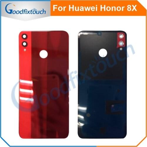Original For Huawei Honor 8X Back Battery Cover With Camera Glass Lens View 10 Lite Battery Housing Door Replacement Parts