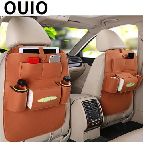 OUIO 1PC Auto Car Rear Back seat storage bag Net High Quality For Mercedes W205 W203 Volvo XC90 S60 XC60 V40 Alfa Romeo 159 156