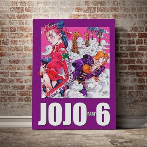Jolyne Cujoh Stone Ocean JoJos Bizarre Canvas poster Painting wall Art decor Living room Bedroom Study Home Decoration Prints