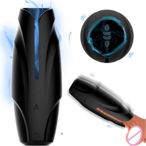 Latest version，Male Masturbator Vibrator，Penis Delay Trainer，Automatic Oral Climax Sex Glans Stimulate Massager Sex Toys for Men