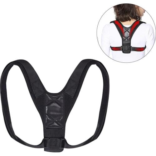 Adjustable Back Posture Corrector Clavicle Spine Back Shoulder Lumbar Brace Support Belt Posture Correction