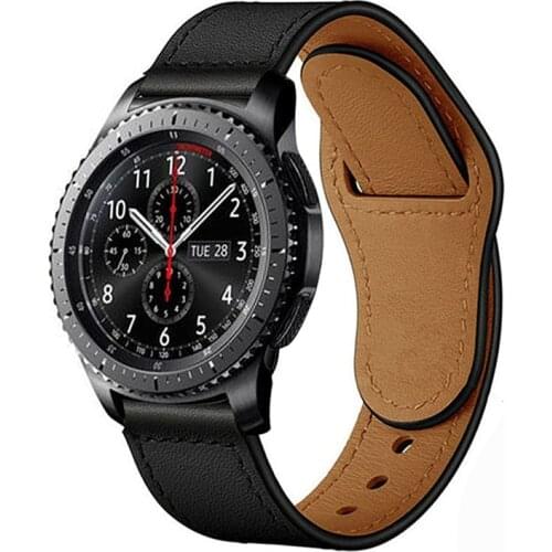 Leather for Samsung Galaxy Watch 3 45mm strap active 2 40mm band Gear S3 frontier band Huawei watch gt2 Sports bracelet watchban