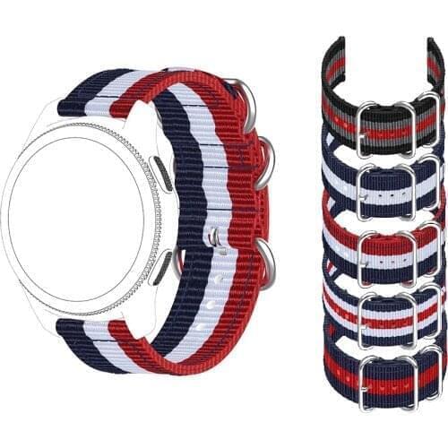 22MM Nylon strap For Moto 360 2nd Gen 46mm For Asus Zenwatch 2 1.63" 22mm Pebble 2 SE smart watch accessories