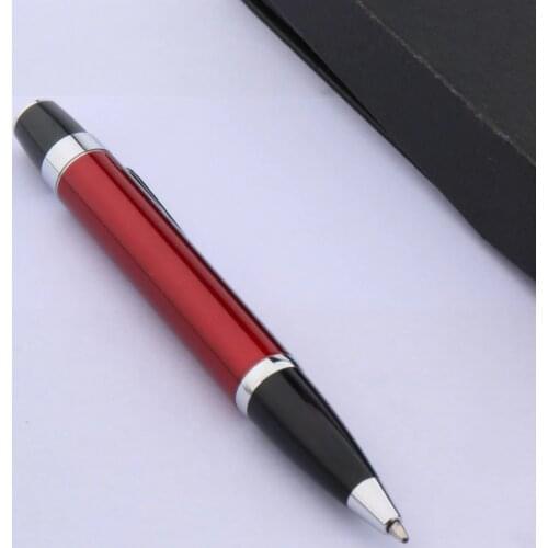Student pen classic network metal red Silver Trim ballpoint Pen