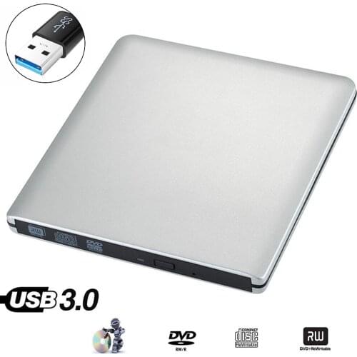 External USB 3.0 High Speed DL DVD RW Burner CD Writer Slim Portable Optical Drive for HP Netbook xiaomi(MI) HUIWEI HASEE