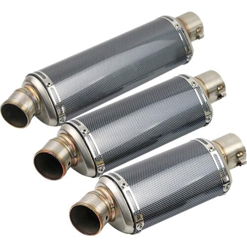 DUPANQ Universal Stainless Steel Titanium Motorcycle Scooter Modified Moto Muffler Exhaust Pipe For CB600 YZF FZ400 Z750 RACING