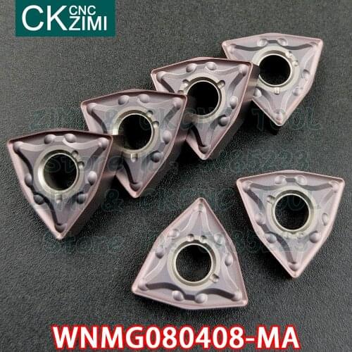 WNMG080408-MA WNMG 080408 MA carbide inserts External turning inserts tools CNC mechanical Metal lathe tools for stainless steel