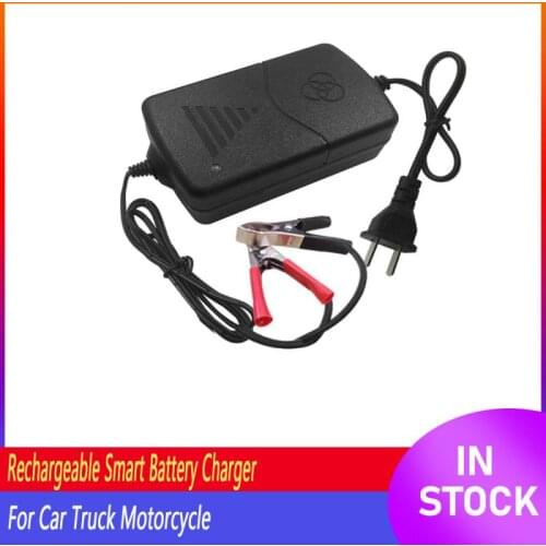 Rechargeable Smart Battery Charger for Sealed Lead Acidc Per Car Truck Motorcycle Electric Toys EU US Plug 12V 1300mA