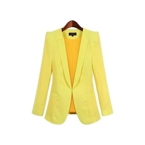 2019 New Plus Size Womens Business Suits Spring Autumn All-match women Blazers Jackets Short Slim long-sleeve Blazer Women Suit