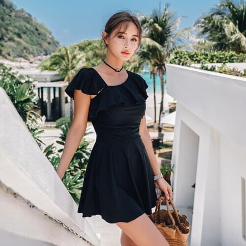 2020 Only For You Female Wind Cover Belly Slim Sexy One-Piece Skirt Conservative Swimsuit