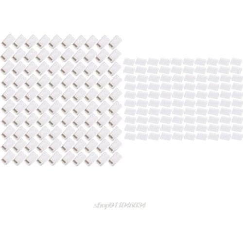 100Pcs RJ45 CAT6 8-Pin Modular Plugs UTP Unshielded Version With Loading Bar M31 21 Dropship