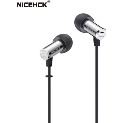 2020 NiceHCK X49 Single BA Balanced Armature Driver Mini In Ear Earbud HIFI Metal Sleep Game DJ Music Wired Mic Earphone IEM UM1