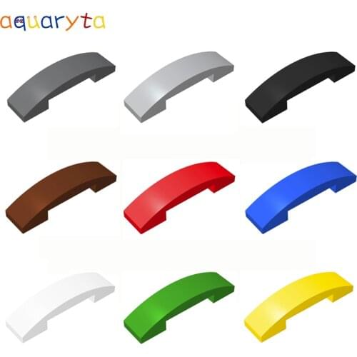 Aquaryta 40pcs Building Blocks Brick Arch Curved 4x1 Double With Studs Compatible with 93273 DIY Educationa Toys for Teens