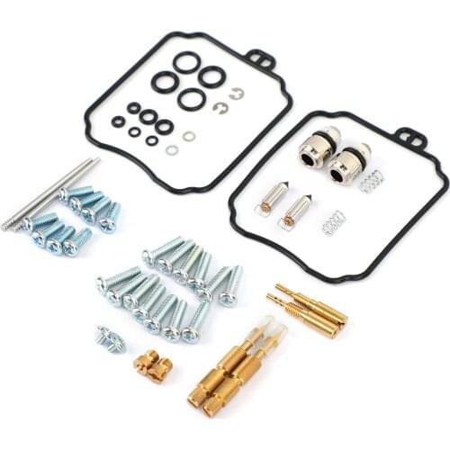 Areyourshop for Yamaha XVS65 V-STAR 650 Custom XVS65A 1998-2005 Carburetor Repair Rebuild Kit Motorcycle Accessories Parts