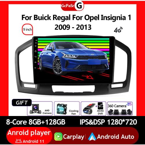 Autoradio touchscreen Car Radio Video screen Player For Buick Regal For Opel Insignia 1 2009 - 2013 Android 10 Navigation GPS
