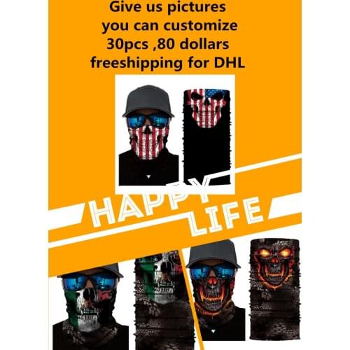 Seamless Popular men and women Scarf Ring Magic Bandanas Tube Scarf Headband mutltifunctional head wear neckerchief CUSTOM