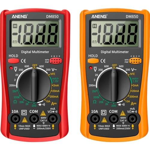 ANENG DM850 2000 Counts Professional Eletrical Digital Multimeter Auto AC/DC Votage tester Ohm Current Ammeter Detector Tool